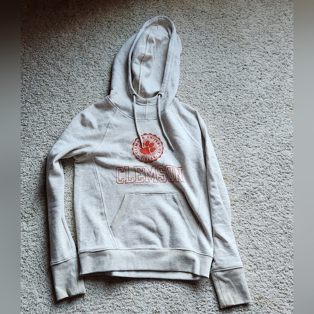 Clemson Gray Women's Hoodie, Size XS